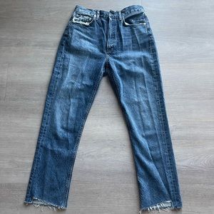 AGOLDE denim jeans RILEY style medium wash